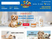 Tablet Screenshot of petshampooworld.com
